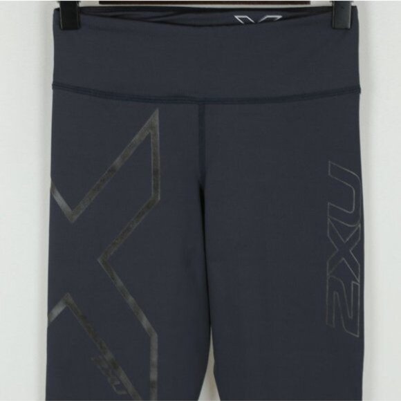 2XU Hyoptik Women's Extra Small Gray Low Rise Compression Athletic Leggings - Picture 2 of 7